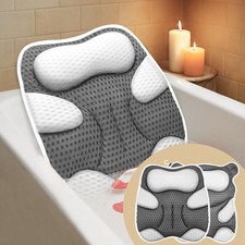 Bath Pillow for Tub Ergonomic Cat Shape and Bear Shape Design Bath Pillow for...