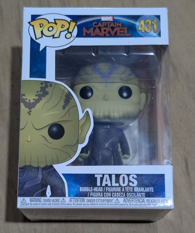 Funko Pop! Marvel: Captain Marvel #431 Talos Figure