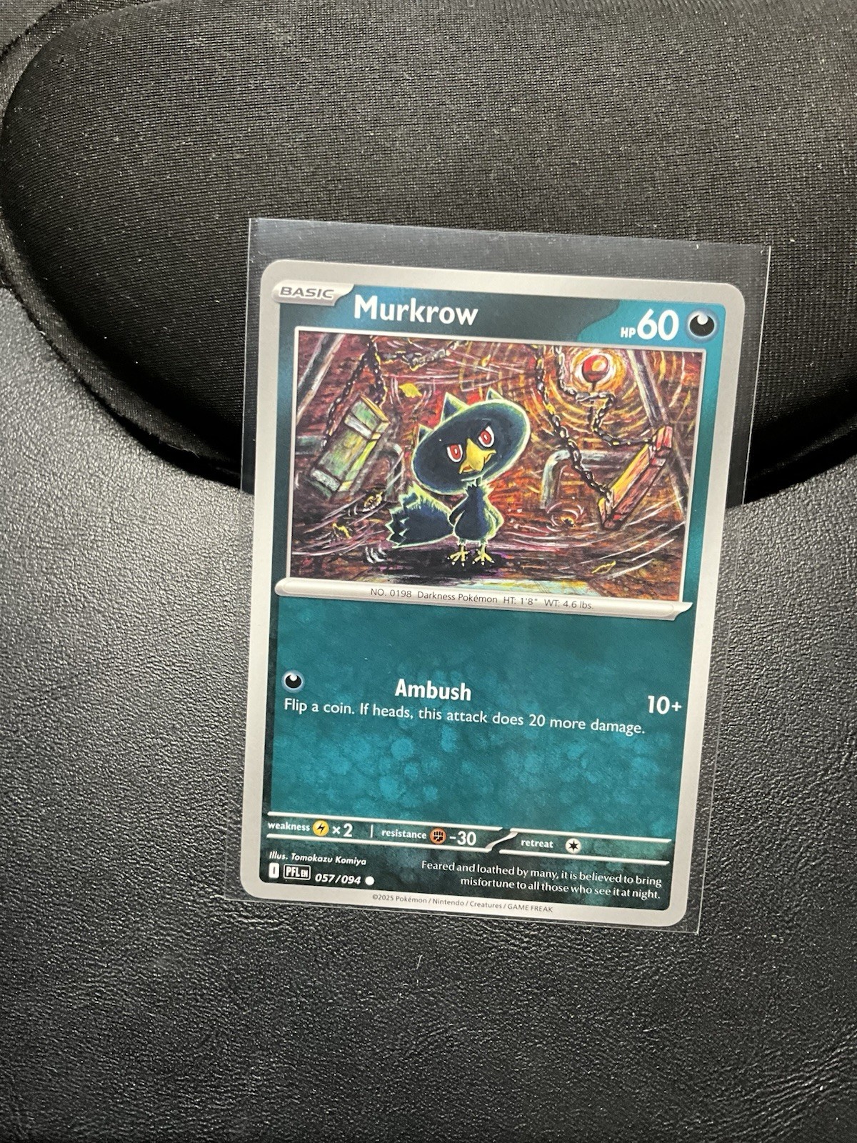 Murkrow 057/094 Me02: Phantasmal Flames Regular _ Pokemon TCG NM Free Shipping