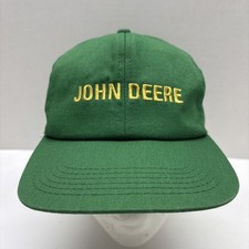 Vintage 90s John Deere K-PRODUCTS Snapback Hat Cap Adult USA Made 