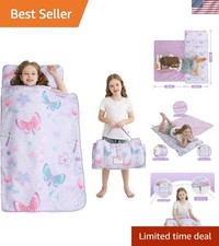 Toddler Kid Nap Mat for Preschool, Slumber Bag with Pillow and Blanket, Dayca...