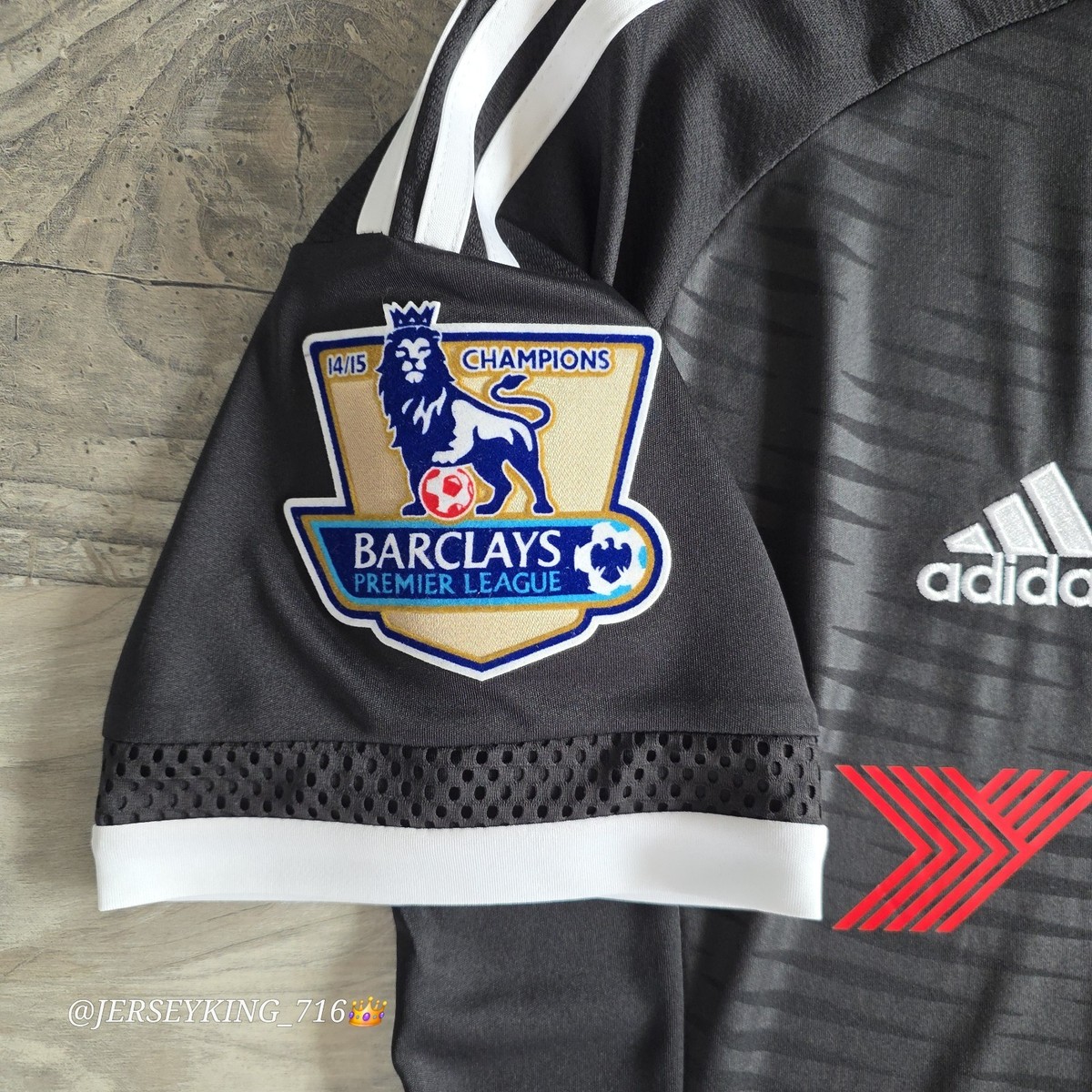 Adidas Chelsea FC Eden Hazard#10 2015/16 Third Black Jersey With