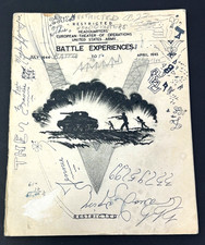 WWII 1945 US Army ETO Battle Experience Book