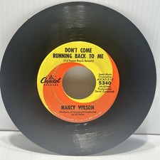 Nancy Wilson &ndash; Don't Come Running Back To Me 7" Single 1964 Capitol Vocal Jazz