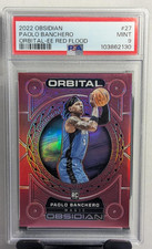 🔥2022-23 Obsidian Paolo Banchero Orbital RC Electric Etch Red Flood PSA 9🐰🔥🔥