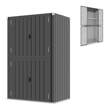 Outdoor Storage Cabinet Waterproof Large Vertical Outdoor Cabinets with Shelves