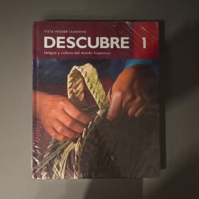 Vista Higher Learning Descubre 1 Spanish Hardcover Bilingual Edition 2022 