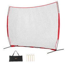 VEVOR Barricade Backstop Net Ball Sports Barrier Softball Practice Net 12x9ft
