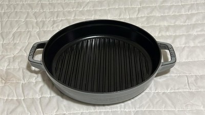 Staub Cast Iron, 10-inch, Round, Dutch  Oven,  Double Handle.