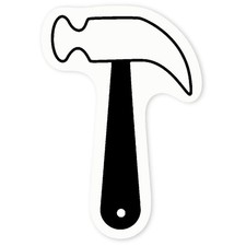 'Hammer' Clear Sticker Decals (DC013348)