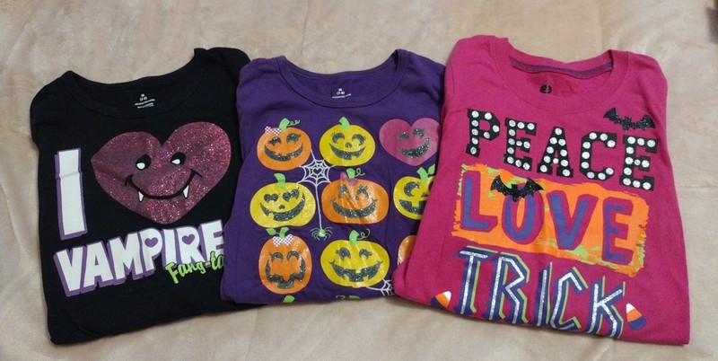 Girls Halloween Shirt Lot Size 7-8