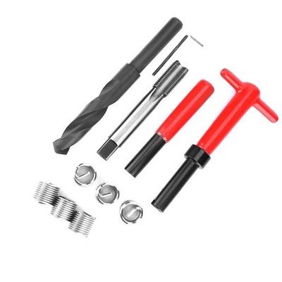 11x Thread Repair Kit Stainless Steel Twisted Drill Wrench Tap Insertion Tool M1