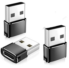 3 𝐏𝐚𝐜𝐤 𝐔𝐩𝐠𝐫𝐚𝐝𝐞𝐝 USB to USB C Adapter,Type-C Female to A Male Charger