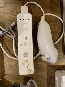 Nintendo Wii Console RVL-001 Controller Nunchuck All Cables Tested 