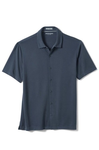 Johnston & Murphy, Johnston & Murphy Navy Vintage Birdseye Knit Shirt