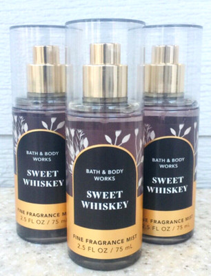 3 SWEET WHISKEY Travel Fragrance Mist Body Spray 2.5oz LOT/SET of 3