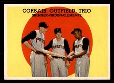 1959 TOPPS #543 ROBERTO CLEMENTE BILL VIRDON EX-MT 547167 (KYCARDS)