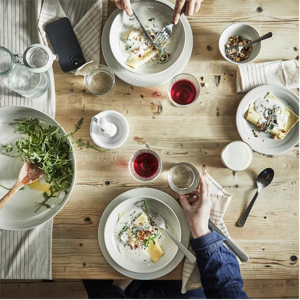 IKEA SANDSKÄDDA Deep plate light grey-beige 4 x 21 cm - Image 4 of 4