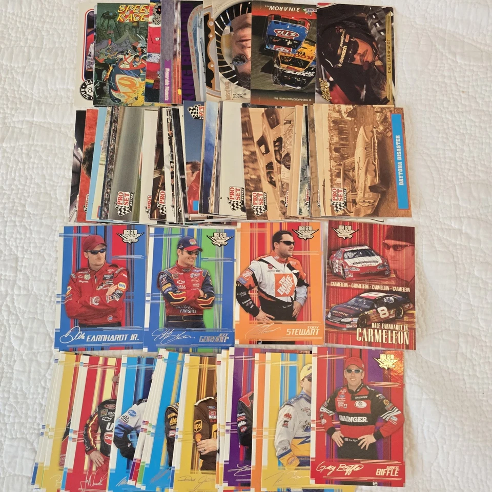 Лот из 500+ больших коллекционных карт NASCAR 90-е 00-е Upper Deck Press Pass Wheels - Изображение 2 из 4