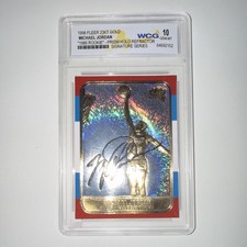 Fleer 1998 23KT Gold Michael Jordan L5 Prism Holo Refractor Auto WCG 10