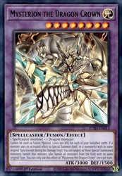 Mysterion the Dragon Crown JUSH-EN013 Rare 1st Edition Justice Hunters