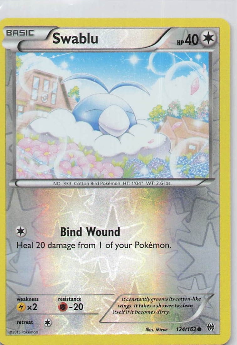 Swablu Reverse Holo Common XY - BREAKthrough 124/162 NM