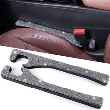Car Seat Gap Filler, 2 Pack Universal Fit for Car SUV Truck Handmade-B-Silver