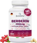 Bandini® Berberin 1000mg rein hochdosiert | 180 vegane Tabletten - Berberin... 