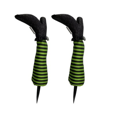 1PCS Halloween Dekoration Böse Hexe Bein Dekoration Füße Figur