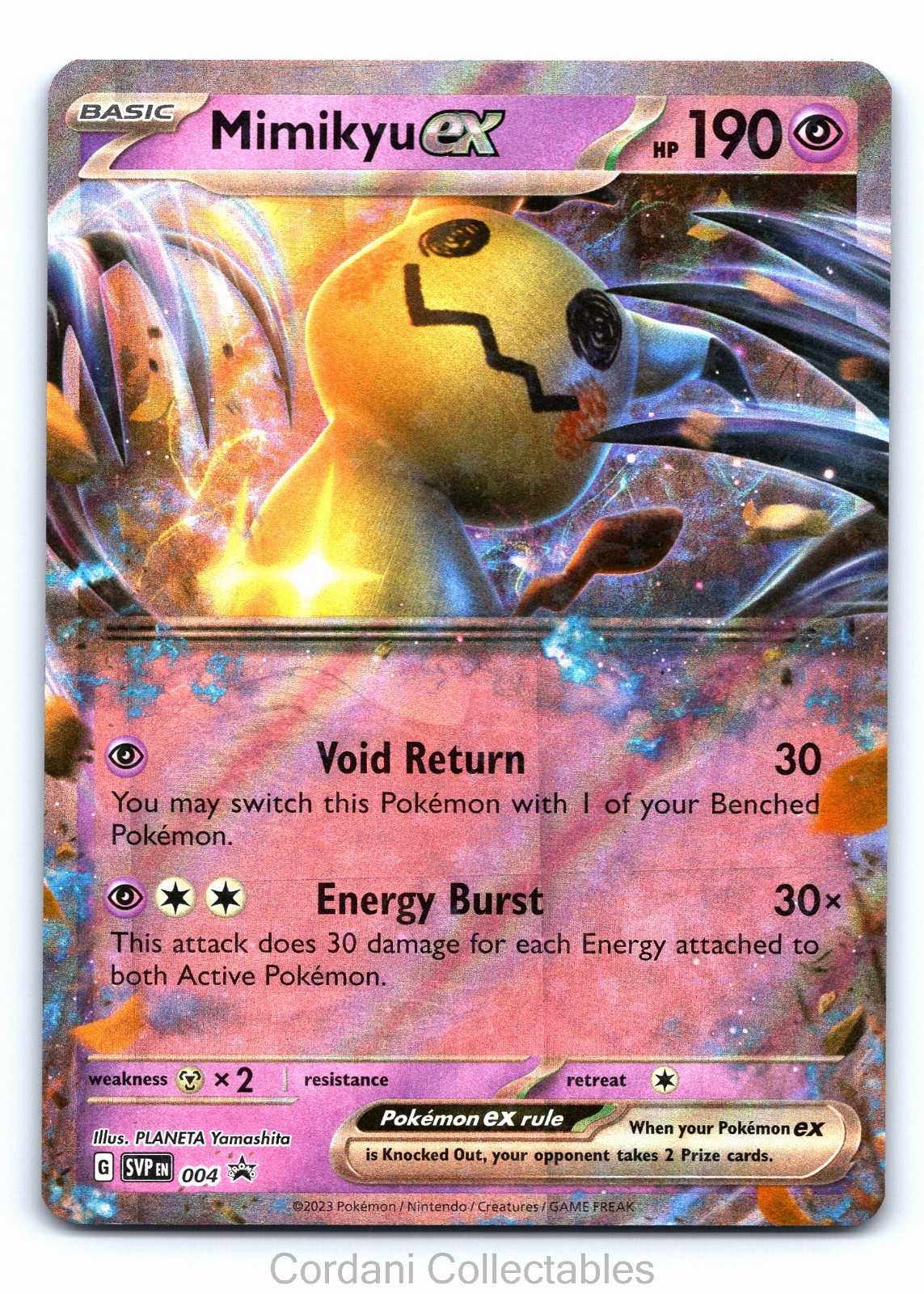 Mimikyu EX SVP004 - SV Black Star Promo - Pokemon Card - Near Mint