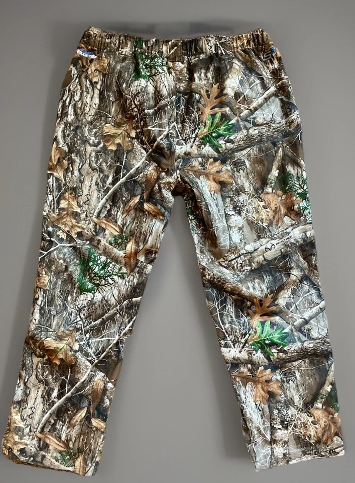 Pantalones de caza camuflados resistentes al agua bloqueador de lluvia borde árbol real para hombre talla 3XL Foto 3 de 4