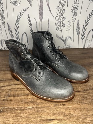 Wolverine 1000 Mile Grey Leather Mens Ankle Boots size US 9.5 SKU312 | eBay Wolverine 1000 Mile Grey Leather Mens Ankle Boots size US 9.5 SKU312 | eBay