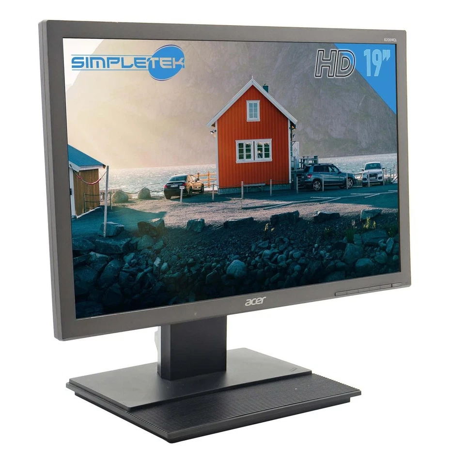 ACER B206WQL 20" 16:10 LCD MONITOR DISPLAY CASSA DVR COMPUTER FESTPC - Bild 3 von 4