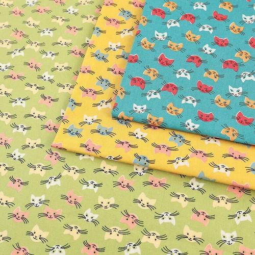 petit joll cat Sheeting Fabric (per 50cm) - Afbeelding 7 van 7