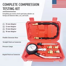 Engine Cylinder Compression Gauge Tester Kit Gas Engine Diagnostic Testing Tool