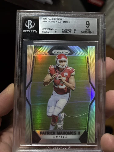 PATRICK MAHOMES II BGS 9 2017 PANINI PRIZM FOOTBALL #269 SILVER ROOKIE RC True 9