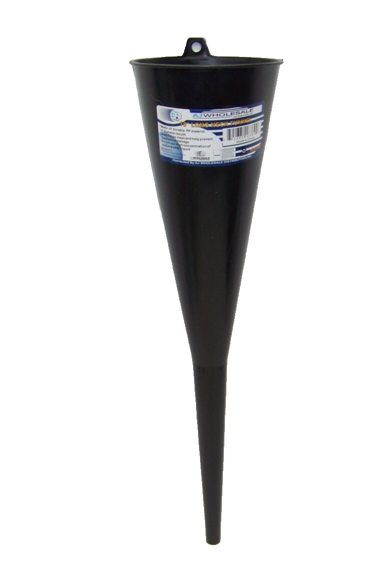 18" Long Neck  Funnel Transmission and Motor Oil Water Filler 5" Dia. Mouth New