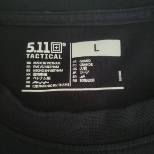 T-shirt manica lunga tattica 5.11 511 72318 professionale taglia L nera - Foto 3 di 7