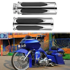 1" Motorcycle Handle Bar Hand Grips For Harley Road Glide Electra Street Glide