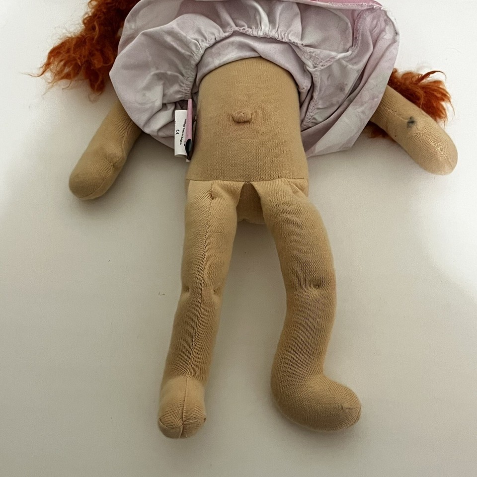 Ciao Bimba Waldorf Doll Red Hair Blue Eyes Cotton Wool 16" eBay
