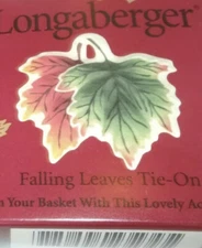 Longaberger 2001 Falling Leaves Tie - On