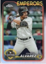 2024 Topps Pro Debut Chrome #PDC186 Ignacio Alvarez - Emperors Refractor