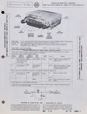 SAMS PHOTOFACT SERVICE MANUAL 214-5 1953 LINCOLN MERCURY RADIO 3SH-756 3SM-757