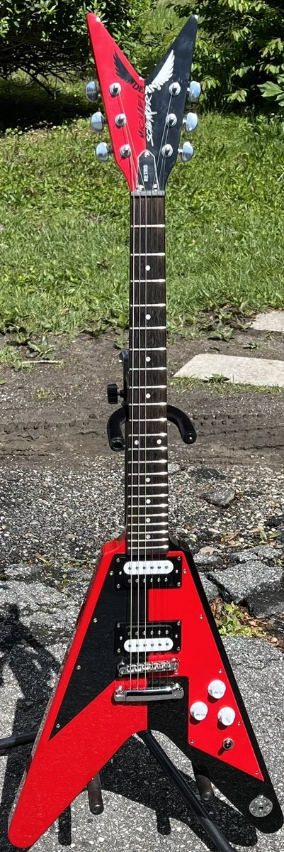 2015 Dean Michael Schenker Signature Retro Flying V Red/Black