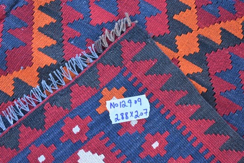 7x10 Hand Woven Afghan Ghalmouri Wool Kilim Rug Vintage Persian Tribal Area Rug - Picture 10 of 10