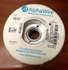 Alpha Wire Irradiated PVC Tubing Black 25ft. Spool FIT1051/16