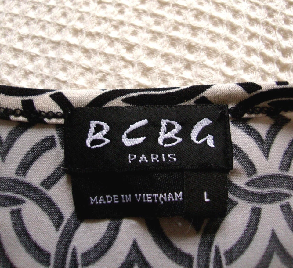 Blusa Top Tela Elástica BCBG MAXAZRIA Y2K 00 Diseñador Vintage Talla Grande 16 18 Foto 3 de 3