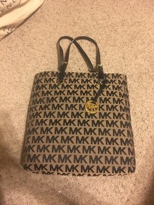 gold mk purse