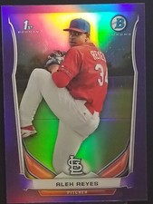 Alex Reyes RC 1st Bownan Collection Purple 121/199 Refractor (2 Card Lot)