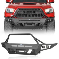 Steel Front Bumper W Winch Plate Led Spot Lights For 2016-2023 Toyota Tacoma Steel Front Bumper W Winch Plate Led Spot Lights For 2016-2023 Toyota Tacoma
